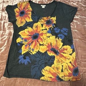 Lucky Brand flower tee